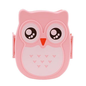 Cute Cartoon Owl Lunch Box Food Container Storage Box Portable Kids Student Lunch Box Bento Box Container With Compartments Case