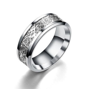 Irish Dragon Titanium Carbide Ring 8mm  Wedding Bands Couple