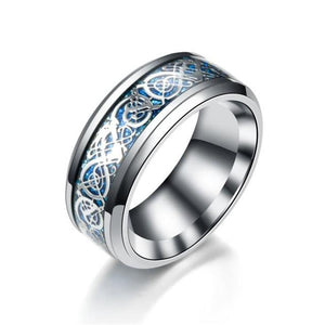 Irish Dragon Titanium Carbide Ring 8mm  Wedding Bands Couple