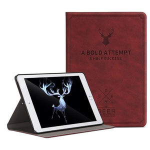 For ipad Mini Case, GOLP Retro Deer Pattern PU Leather for ipad Mini 1 2 3 Coque Cover Smart Stand for ipad mini 2