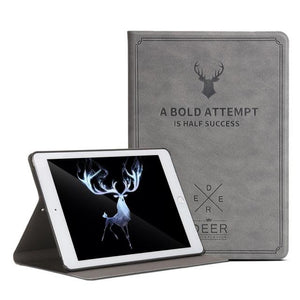 For ipad Mini Case, GOLP Retro Deer Pattern PU Leather for ipad Mini 1 2 3 Coque Cover Smart Stand for ipad mini 2