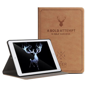 For ipad Mini Case, GOLP Retro Deer Pattern PU Leather for ipad Mini 1 2 3 Coque Cover Smart Stand for ipad mini 2