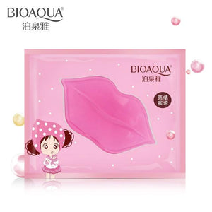 Bioaqua Women Crystal Collagen Lip Mask Pads Moisture Essence Anti Ageing Wrinkle Patch Pad Gel Lip Care Dilute the Lip Color