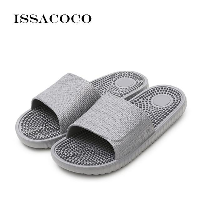 Men's Flat Indoor Massage Slippers Men Home Non-slip Massage Slippers