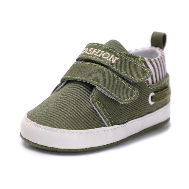 Infant Babies Boy Girl Shoes Sole Soft Canvas Solid Footwear