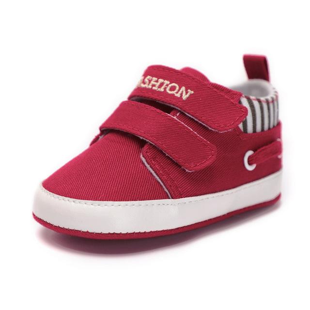 Infant Babies Boy Girl Shoes Sole Soft Canvas Solid Footwear