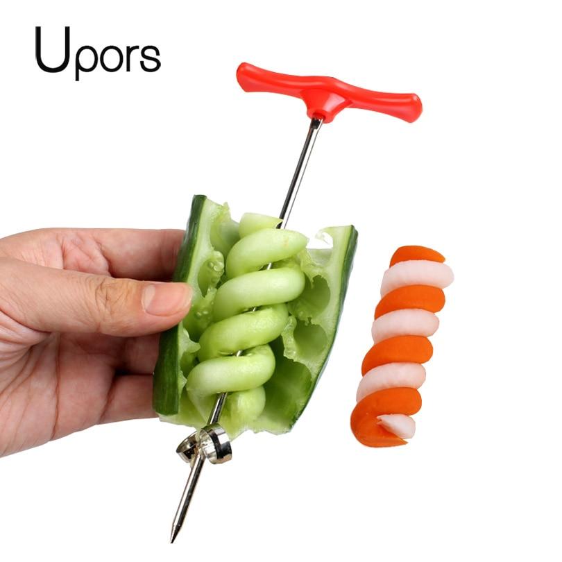 UPORS Vegetables Spiral Knife Carving Tool Salad Chopper