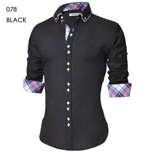 Men's Casual Shirt Slim Fit Men's Casual Button Down Shirt Long Sleeve