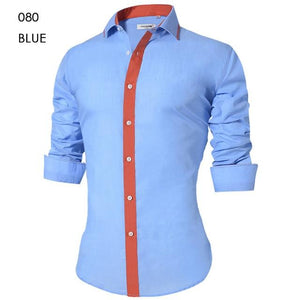 Men's Casual Shirt Slim Fit Men's Casual Button Down Shirt Long Sleeve