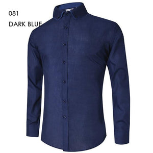 Men's Casual Shirt Slim Fit Men's Casual Button Down Shirt Long Sleeve