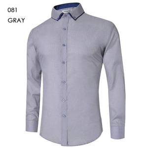 Men's Casual Shirt Slim Fit Men's Casual Button Down Shirt Long Sleeve