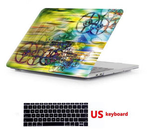 Laptop Creative pattern Hard Case Shell Cover For Macbook New Pro 13 15"  Touch bar For Mac Book Air 11 Pro Retina 12 13 15 inch