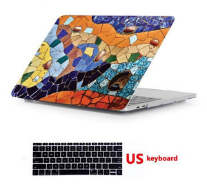 Laptop Creative pattern Hard Case Shell Cover For Macbook New Pro 13 15"  Touch bar For Mac Book Air 11 Pro Retina 12 13 15 inch