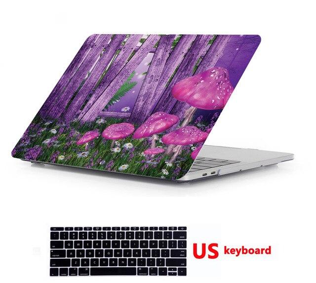 Laptop Creative pattern Hard Case Shell Cover For Macbook New Pro 13 15"  Touch bar For Mac Book Air 11 Pro Retina 12 13 15 inch