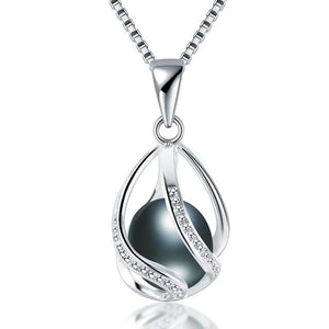 Cauuev genuine 100% Natural freshwater  Pearl Jewelry Hot Selling 925 Sterling Silver Pendant