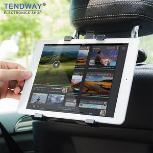 Tendway Tablet Car Holder Stand for Ipad 2/3/4 Air Pro Mini 7-11' Universal 360 Rotation Bracket Back Seat Car Mount Handrest PC