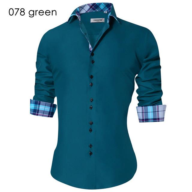 Men's Casual Shirt Slim Fit Men's Casual Button Down Shirt Long Sleeve