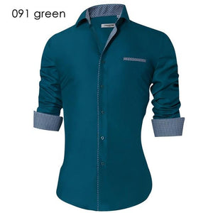 Men's Casual Shirt Slim Fit Men's Casual Button Down Shirt Long Sleeve