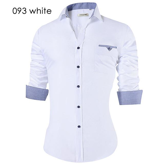 Men's Casual Shirt Slim Fit Men's Casual Button Down Shirt Long Sleeve