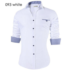 Men's Casual Shirt Slim Fit Men's Casual Button Down Shirt Long Sleeve