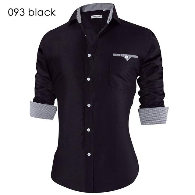 Men's Casual Shirt Slim Fit Men's Casual Button Down Shirt Long Sleeve