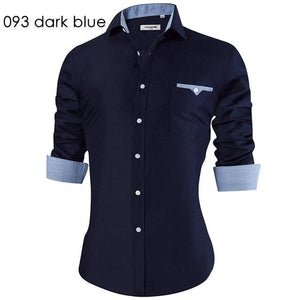 Men's Casual Shirt Slim Fit Men's Casual Button Down Shirt Long Sleeve