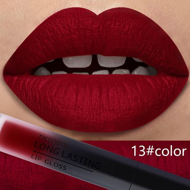 24 Color Liquid Matte Makeup Waterproof Red Lip Long Lasting Gloss Lipstick