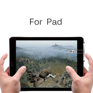 For iPad Android Tablet Full Metal Mobile Phone Gaming Trigger Gamepad for Knives out/ Rules of Survival/ PUBG Game Fire Button