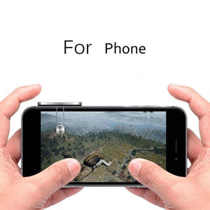 For iPad Android Tablet Full Metal Mobile Phone Gaming Trigger Gamepad for Knives out/ Rules of Survival/ PUBG Game Fire Button