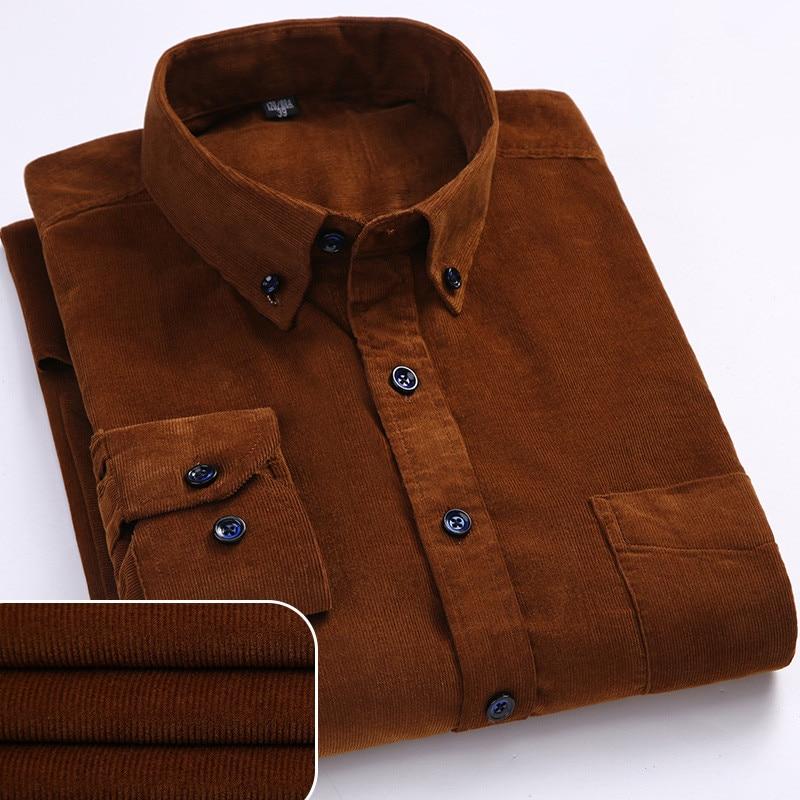 6xl Autumn/winter Long sleeved button collar smart casual shirts for men comfortable