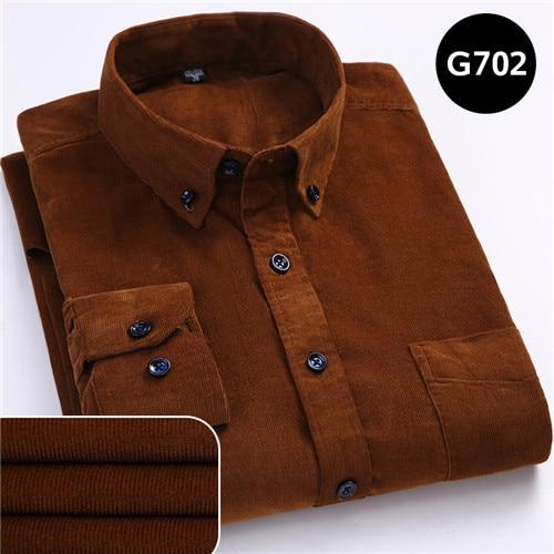 6xl Autumn/winter Long sleeved button collar smart casual shirts for men comfortable