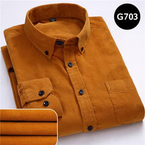 6xl Autumn/winter Long sleeved button collar smart casual shirts for men comfortable