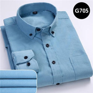 6xl Autumn/winter Long sleeved button collar smart casual shirts for men comfortable