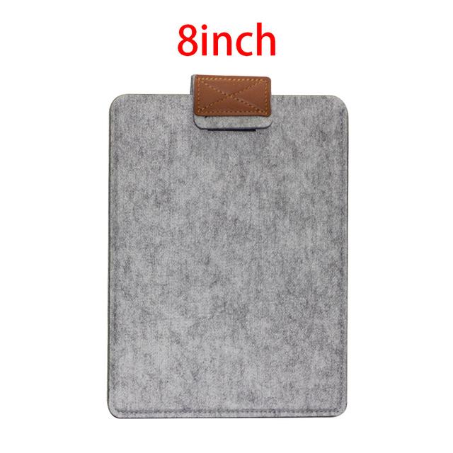 7.9-10'' Sleeve Bag Case Universal Wool Felt Fabric Tablet Cover for ipad 2018 air 1 mini huawei Samsung 10.1 MIpad 4 Pouch Capa