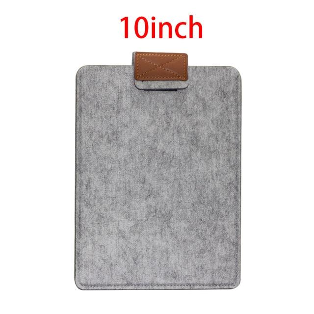 7.9-10'' Sleeve Bag Case Universal Wool Felt Fabric Tablet Cover for ipad 2018 air 1 mini huawei Samsung 10.1 MIpad 4 Pouch Capa