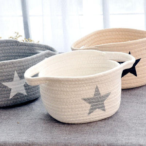 Nordic Linen Storage Baskets Foldable Organizer Baby Kids Child Clothes Toys Candy Gadgets Holder bag Case Belly Basket