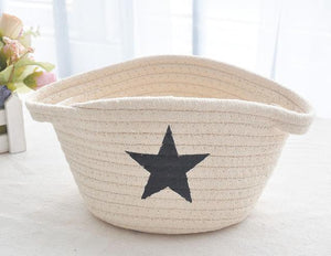 Nordic Linen Storage Baskets Foldable Organizer Baby Kids Child Clothes Toys Candy Gadgets Holder bag Case Belly Basket