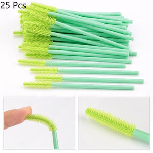 Disposable Silicone Gel Eyelash Brush Comb Mascara Wands Tool