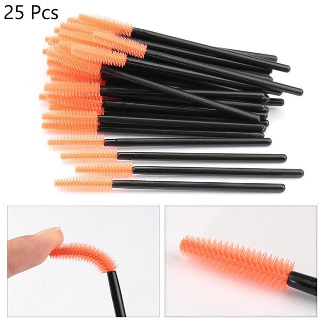 Disposable Silicone Gel Eyelash Brush Comb Mascara Wands Tool