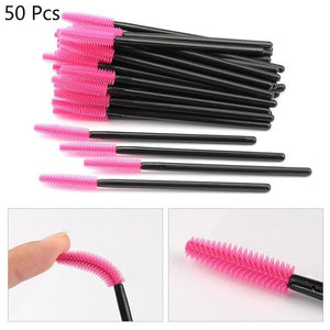 Disposable Silicone Gel Eyelash Brush Comb Mascara Wands Tool