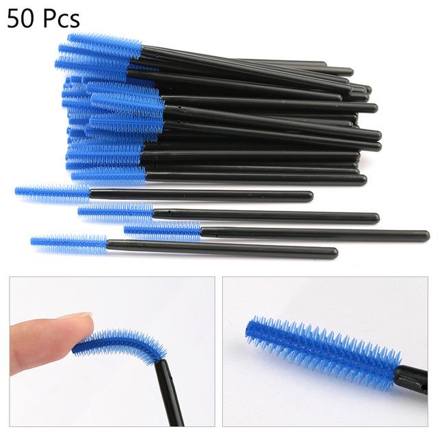 Disposable Silicone Gel Eyelash Brush Comb Mascara Wands Tool