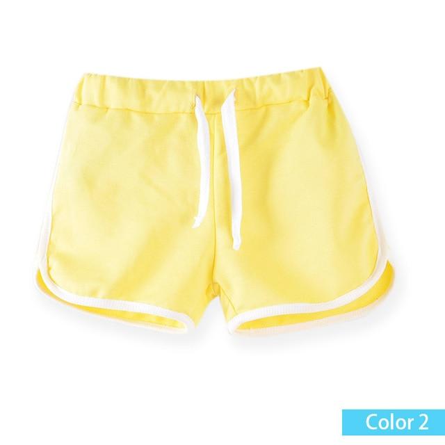 kids clothing new  candy color girls short hot summer boys beach pants