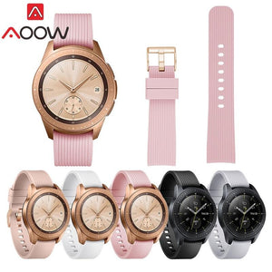 AOOW Silicone  2018 New Watchband for Samsung Galaxy Watch 42mm SM-R810 Smart Watchband Wrist Strap Bracelet Watch Accessories