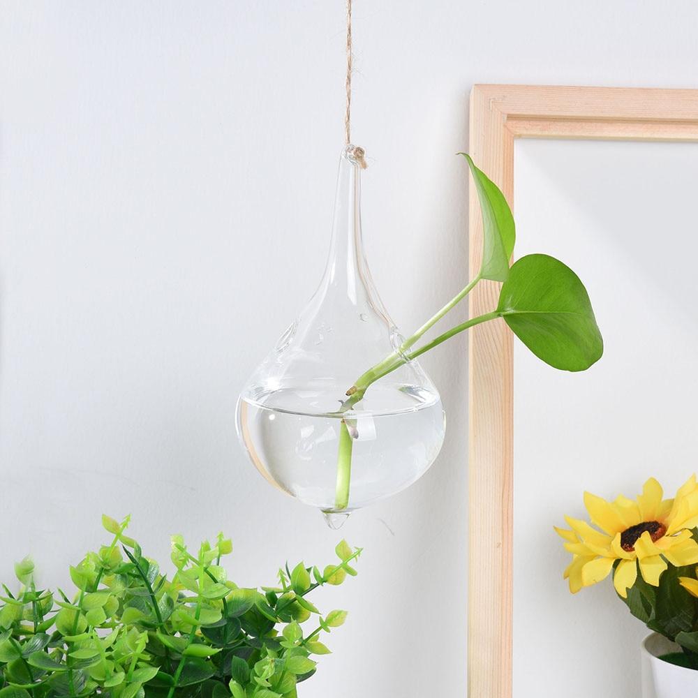 Home Garden Hanging Glass Ball Vase Flower Plant Pot Terrarium Container Party Wedding Decor Creative Hanging Decoration