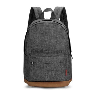 TINYAT Men Male Canvas Backpack Gray Casual Rucksacks 15inch Laptop Backpacks