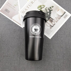 500ML Coffee Mug Creative 304 Stainless Steel Double Wall Vacuum Insulated