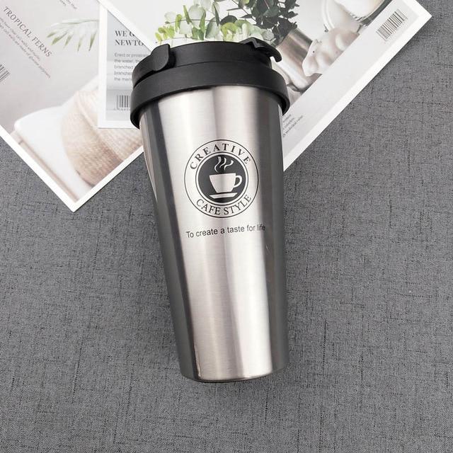 500ML Coffee Mug Creative 304 Stainless Steel Double Wall Vacuum Insulated