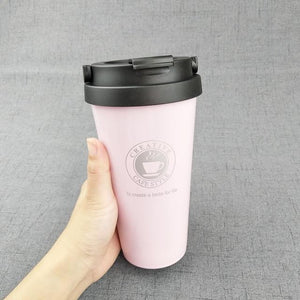 500ML Coffee Mug Creative 304 Stainless Steel Double Wall Vacuum Insulated