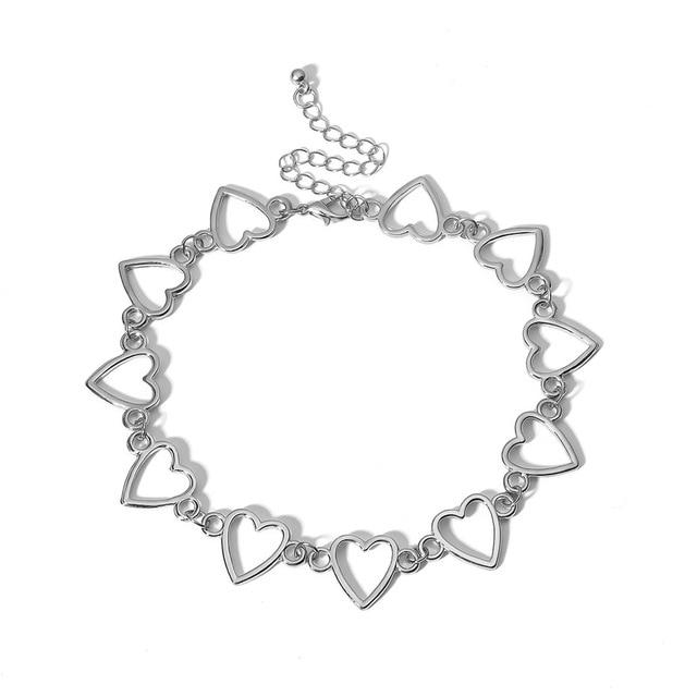 Ingemark Korean Sweet Love Heart Choker Necklace