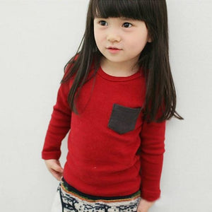 Autumn Toddler Baby T-shirt For Kids Girls Long Sleeve Tees